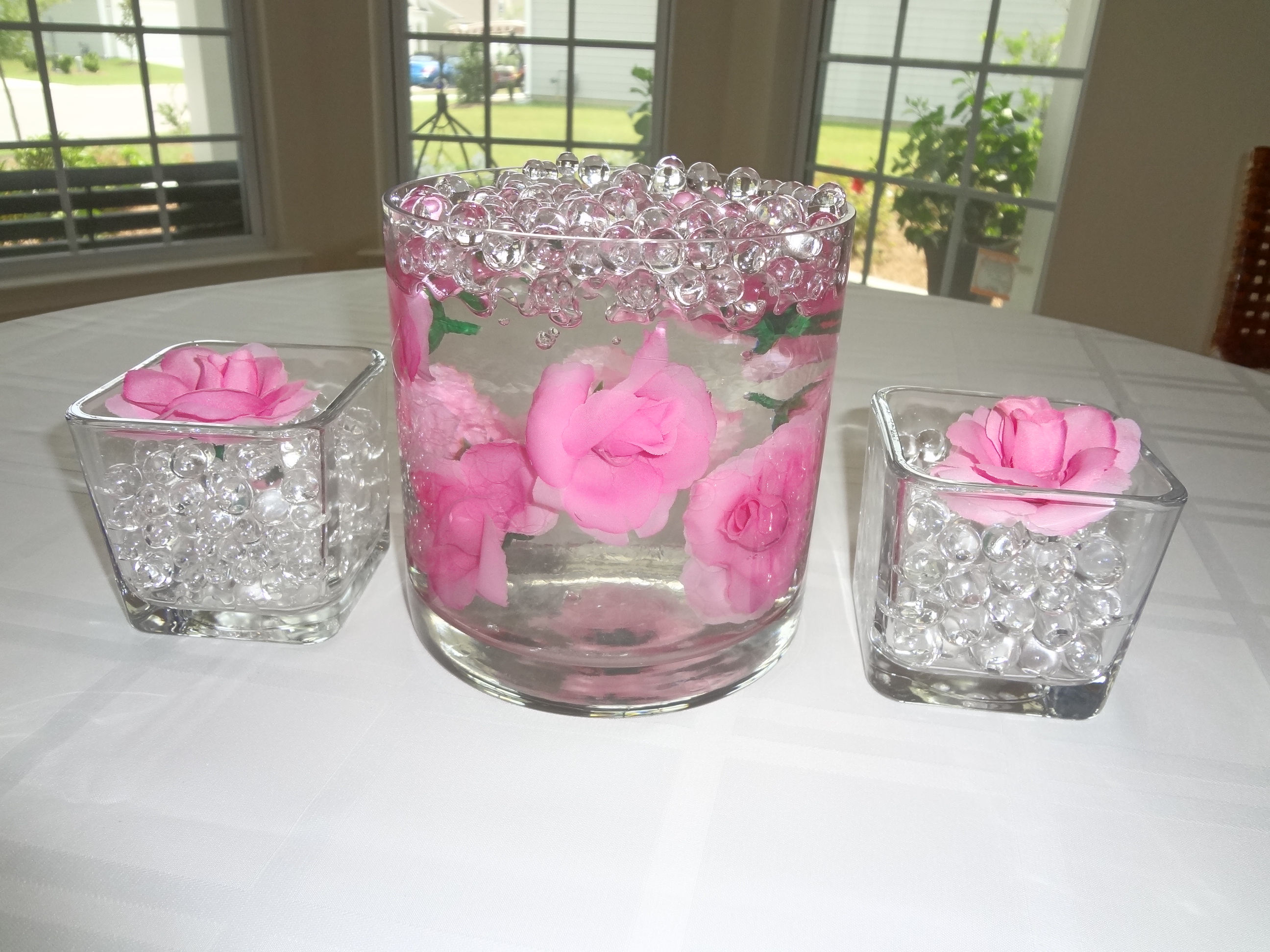 2500pcs Aqua Crystal Water Beads Centerpieces for Floral Arrangement Table Decor 