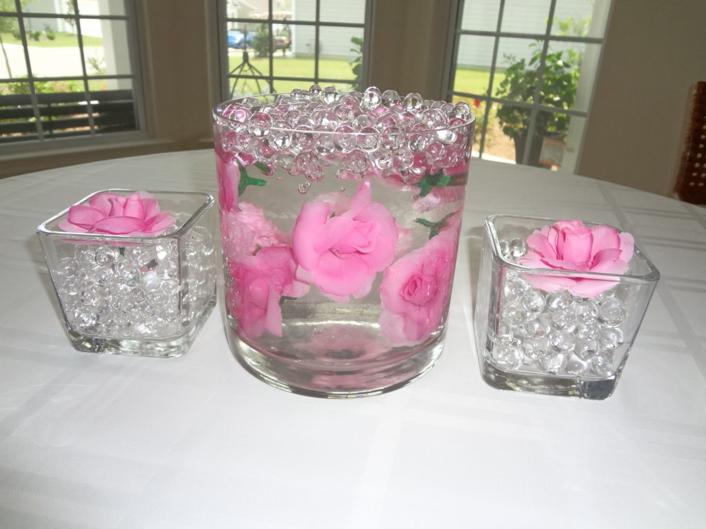 Underwater flower vases with water beads - Water Beads Design